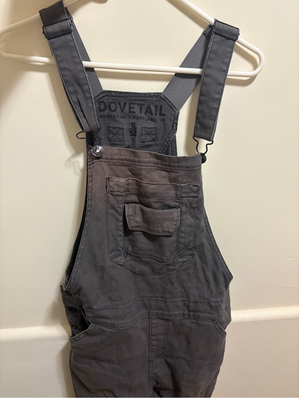 Dovetail Women's Gray Workwear Overalls